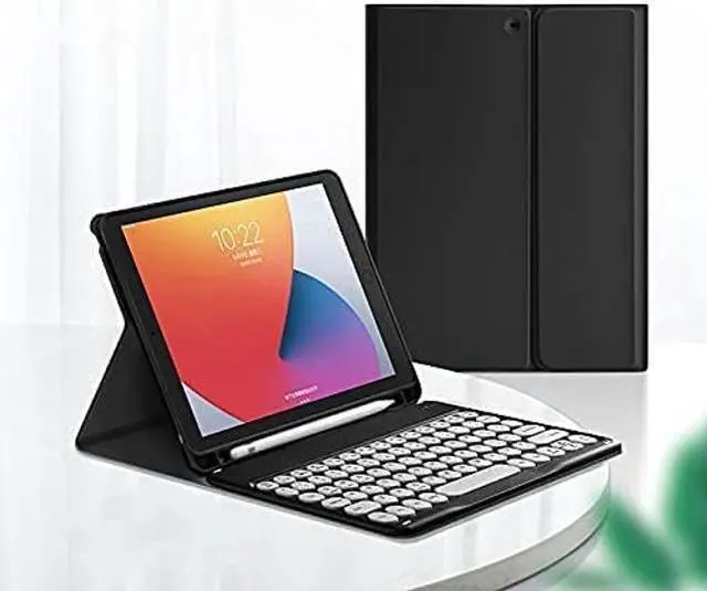 Alt view image 2 of 5 - AnMengXinLing Keyboard Case with Mouse Combo for Galaxy Tab S6 Lite 10.4 Inch 2024/2022/2020,Round Keys Detachable Magnet Keyboard Slim Stand Cover with S Pen Holder, Black