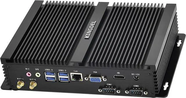 Alt view image 3 of 5 - KINGDEL Mini Desktop Computer, Fanless Mini PC with i7 11th Gen. CPU 16GB RAM, 512GB NVMe SSD, 4K 4096x2304, HD Port, 2xCOM, WF 6E+BT 5.3