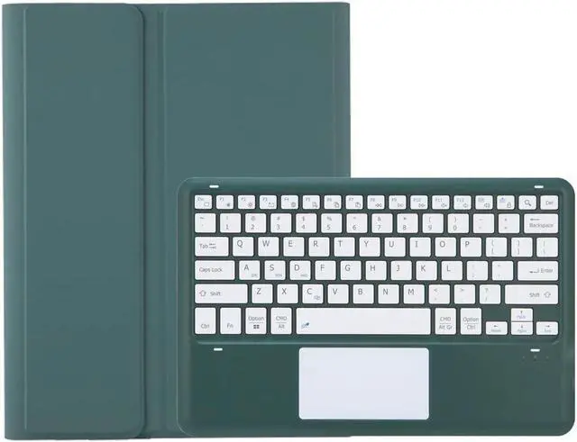 Alt view image 3 of 5 - AnMengXinLing Keyboard Case for Galaxy Tab S9 Plus/ S9 FE Plus 5G 12.4 Inch Tablet 2023 - Touchpad Detachable Keyboard with S Pen Holder Cover for Galaxy Tab S9 FE+ Plus/Galaxy Tab S9+ Plus (Teal)
