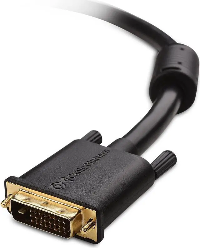 Alt view image 3 of 3 - Cable Matters DVI to DVI Cable with Ferrites (DVI Dual Link Cable) 35 Feet