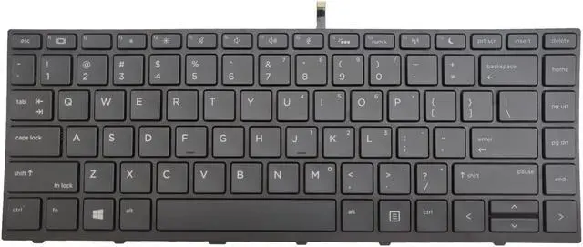 Main image of AUTENS Replacement US Keyboard for HP Probook 430 G5 / 440 G5 / 445 G5/ 640 G4 / 645 G4 / 640 G5 Laptop (Backlight, Back)