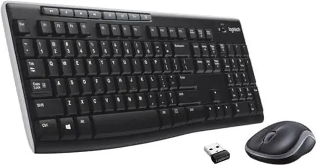 Main image of Logitech Keyboard/Mouse 920-004536 Wireless Combo MK270 2.4GHz Black Electronic Consumer Electronics