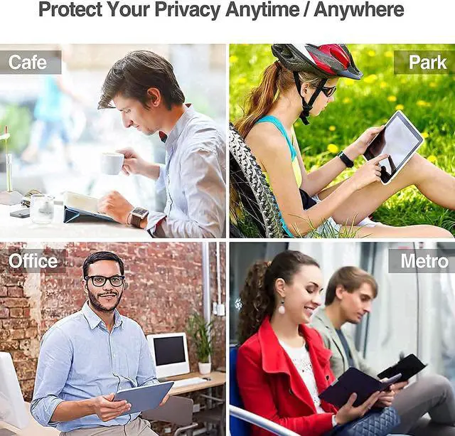 Alt view image 5 of 5 - ProCase iPad Air 4 10.9 Inch 2020 / iPad Pro 11 2020 Privacy Screen Protector Bundle with iPad Air 4 Case 10.9 Inch 2020 with Tablet Sleeve Case