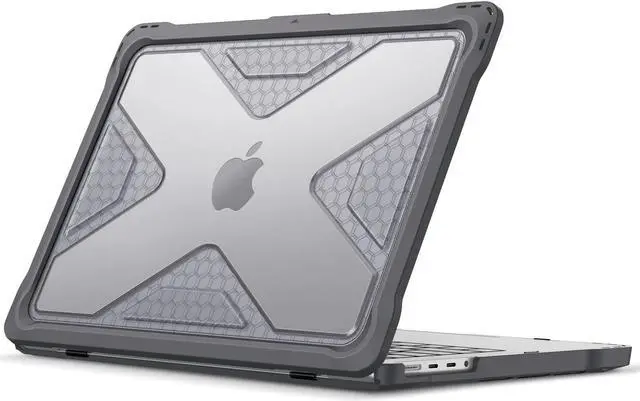 Main image of Fintie Case for MacBook Pro 14 Inch A2992 A2918 A2779 A2442 (2023 2022 2021 Release) - Heavy Duty Rugged Hard Shell Case Cover with TPU Bumper for MacBook Pro 14" M3/M2/M1 Pro/Max Chip, Gray