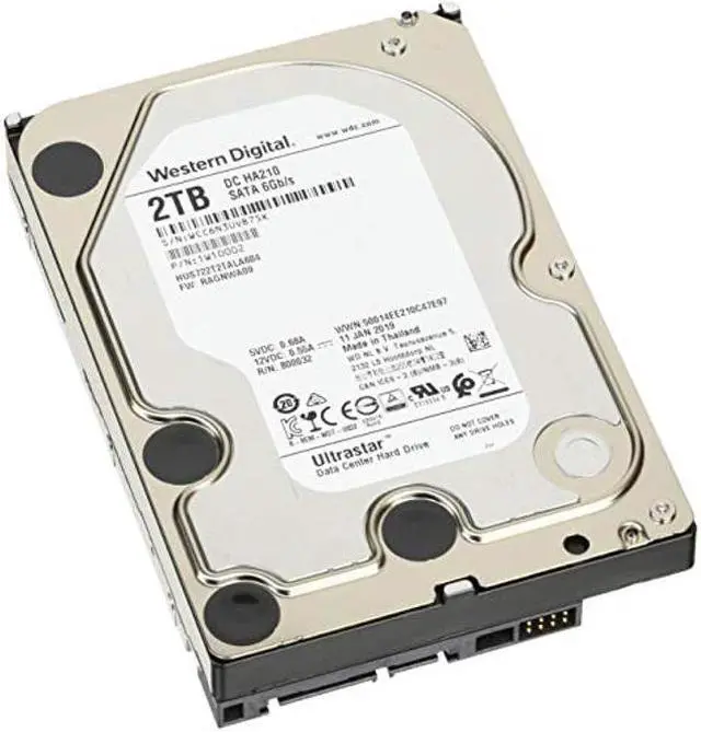 Alt view image 5 of 5 - Western Digital 2TB Ultrastar DC HA200 SATA HDD - 7200 RPM Class, SATA 6 Gb/s, 128MB Cache, 3.5" - HUS722T2TALA604