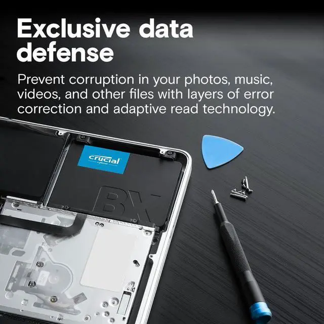 Alt view image 3 of 5 - Crucial BX500 480GB 3D NAND SATA 2.5-Inch Internal SSD, up to 540MB/s - CT480BX500SSD1