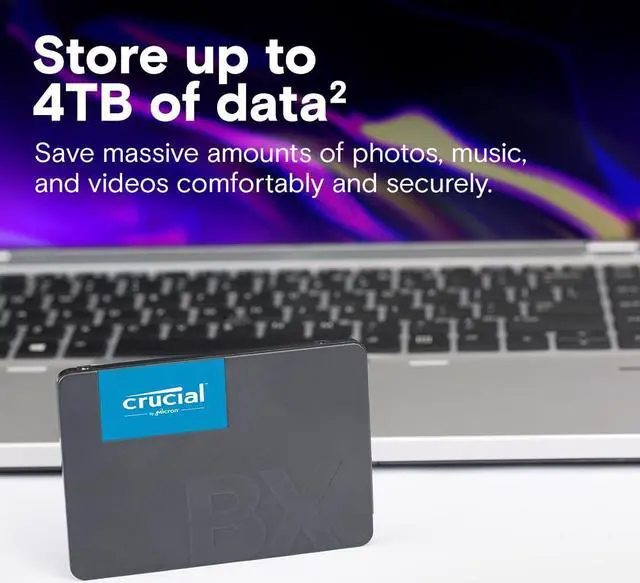 Alt view image 4 of 5 - Crucial BX500 480GB 3D NAND SATA 2.5-Inch Internal SSD, up to 540MB/s - CT480BX500SSD1