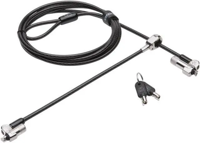 Main image of Kensington NanoSaver Keyed Dual Head Laptop Lock for Ultra-Thin Laptops/Tablets and Other Devices (K64448WW)