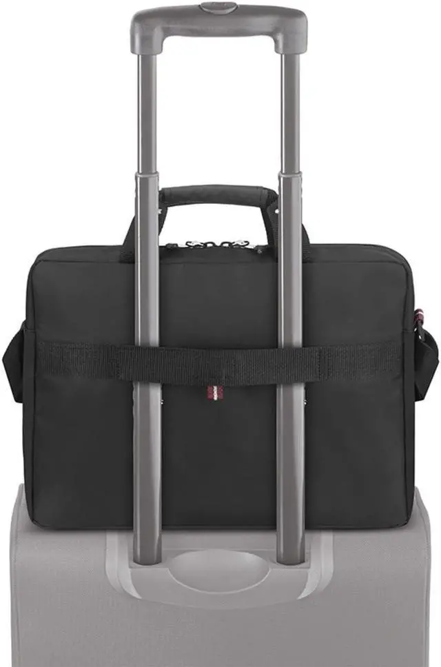 Alt view image 5 of 5 - Solo New York Lead Slim Briefcase, Black, Fits up to 15.6" Laptop