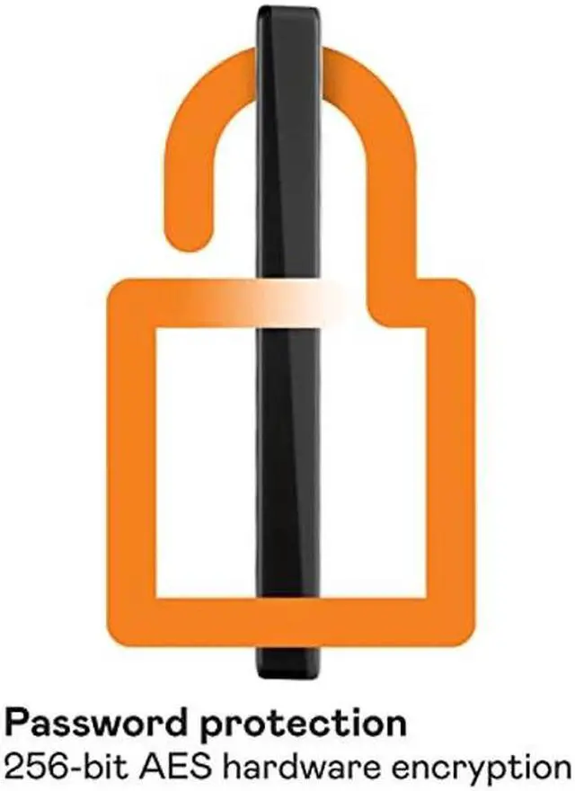 Alt view image 4 of 5 - WD 1TB My Passport, Portable External Hard Drive, Black, backup software with defense against ransomware, and password protection, USB 3.1/USB 3.0 compatible - WDBYVG0010BBK-WESN