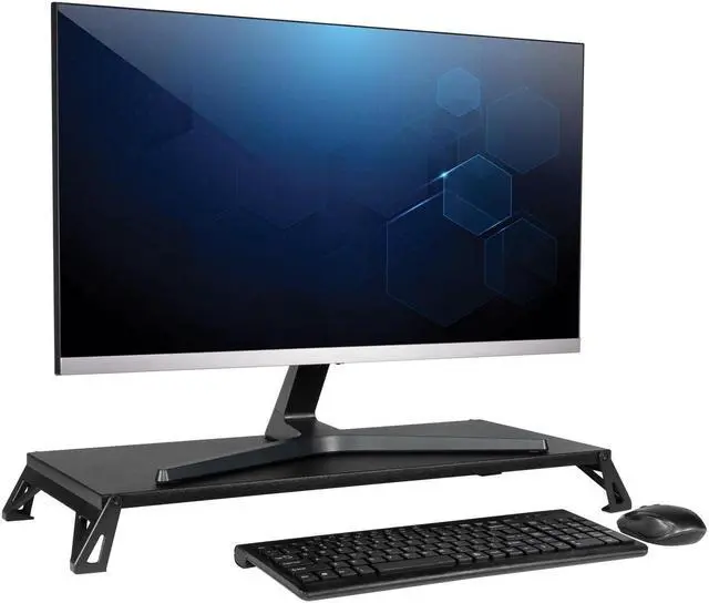 Alt view image 5 of 5 - Allsop Lo Riser Monitor Stand, for 32" Monitors, 24" X 11" X 2" to 3", Black, Supports 30 Lb