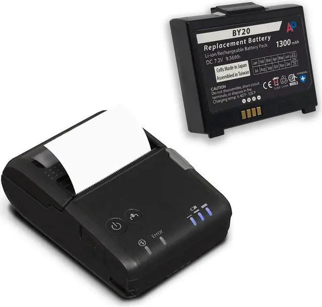 Alt view image 5 of 5 - Artisan Power Replacement Battery for The Epson Mobilink TM-P20 Printer (OT-BY20, D171A, 2169271) 1300 mAh