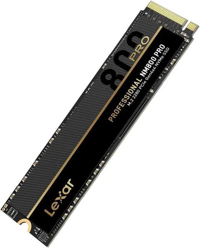 Alt view image 3 of 5 - Lexar 512GB Professional NM800 PRO SSD PCIe Gen4 NVMe M.2 2280 Internal Solid State Drive, Up to 7450/3500 MB/s Read/Write, for PS5, Gamers and Creators, Black (LNM800P512G-RNNNG)