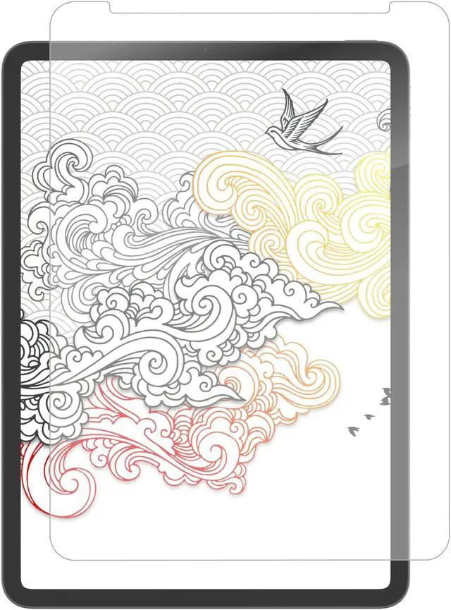 Main image of ZAGG InvisibleShield GlassFusion+ Canvas Screen Protector - Made for Apple iPad (10th Gen) 10.9" - simulates writing or drawing on paper