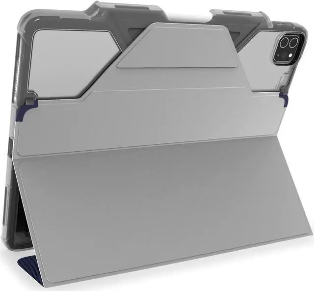 Alt view image 3 of 3 - STM Dux Plus for iPad Pro 11" (4th/3rd/2nd/1st Gen) - Ultra Protective Case with Apple Pencil Storage - Midnight Blue (stm-222-334KZ-03)