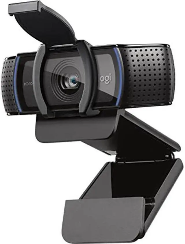 Alt view image 5 of 5 - Logitech C920e HD 1080p Mic-Enabled Webcam, certified for Zoom, Microsoft Teams compatible, TAA Compliant + Litra Glow Premium LED Streaming Light with TrueSoft, adjustable monitor mount