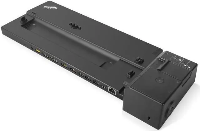 Alt view image 4 of 5 - Lenovo ThinkPad Pro Docking Station with 135W Power Adapter, Black