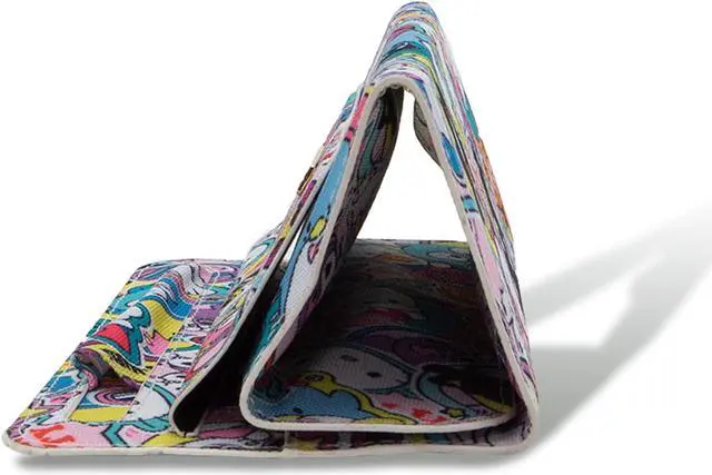 Alt view image 3 of 5 - Sonix x Sanrio Sleeve, Canvas Foldable Case and Stand Compatible with iPad and Tablet Devices (Hello Kitty and Friends Sticker Party)