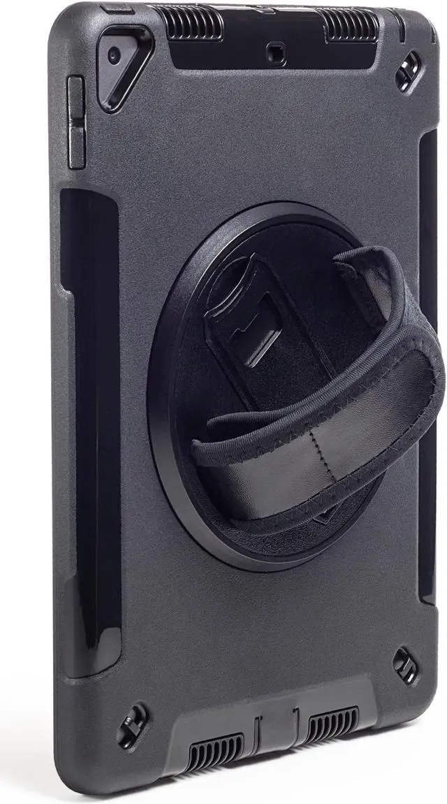 Main image of ZAGG Rugged Tablet Case for iPad 10.2-inch Gen. 9/8/7 - Business-Grade 360deg Hand Grip & Kickstand, Drop-Proof up to 3.2ft - Ideal for On-The-Go Professionals, Black