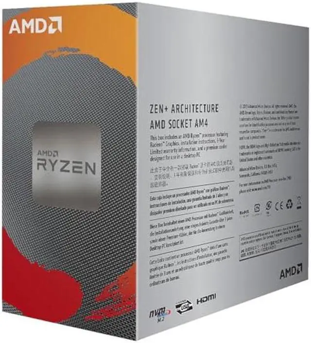 Alt view image 3 of 3 - AMD Ryzen 3 3200G 4-Core Unlocked Desktop Processor with Radeon Graphics