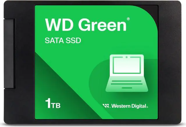 Main image of Western Digital 1TB WD Green Internal SSD Solid State Drive - SATA III 6 Gb/s, 2.5/7mm, Up to 545 MB/s - WDS100T3G0A