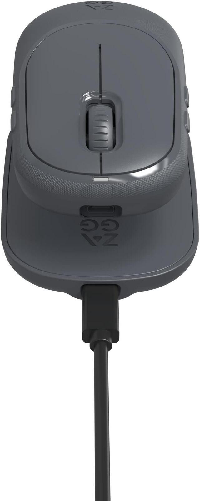 Main image of ZAGG Pro Mouse for Tablets and Laptops includes Wireless Qi Charging Pad & 6ft USB-C to C cable - Multi Device Bluetooth, Universal Compatibility