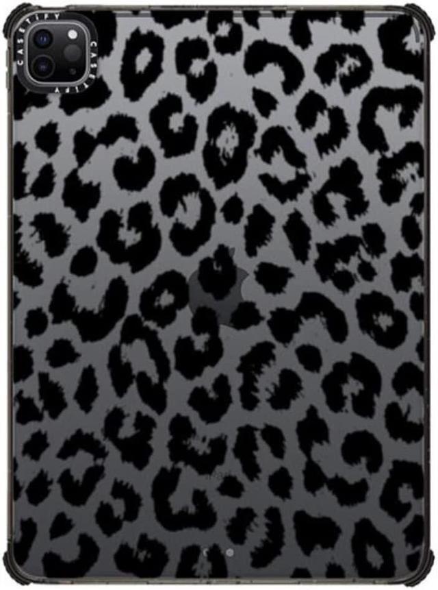 Main image of CASETiFY Impact Case for iPad Pro 11" (3rd/4th Gen) - Transparent Black Leopard Print - Clear Black