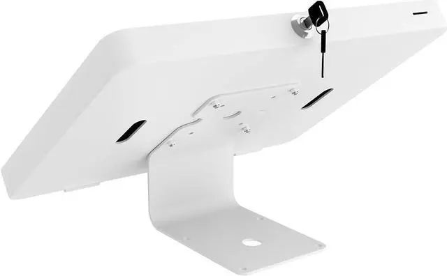 Alt view image 5 of 5 - CTA Digital PAD-CURVEW Tablet Stand and Wall Mount with Paragon Enclosures (White)