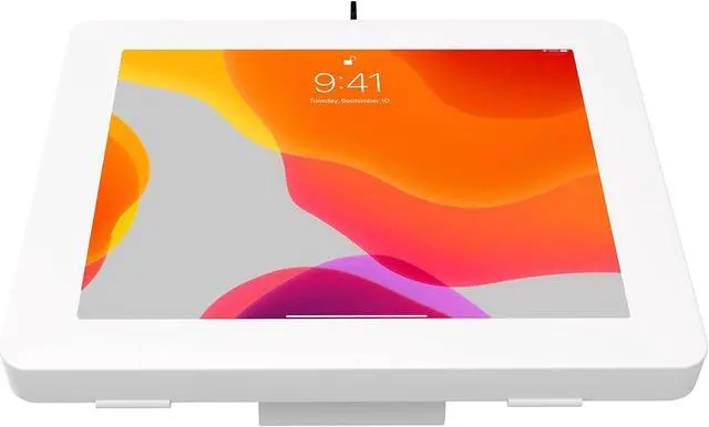 Alt view image 4 of 5 - CTA Digital PAD-CURVEW Tablet Stand and Wall Mount with Paragon Enclosures (White)