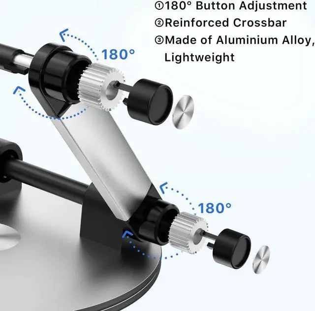 Alt view image 3 of 5 - MYBAT PRO Laptop Stand for Desk, Adjustable Computer Stand with 360deg Rotating Base, Ergonomic Laptop Riser for Collaborative Work, Foldable Laptop Stand, fits for All 10-17.3" Laptops
