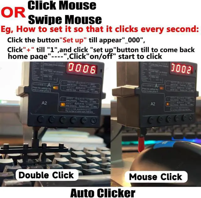 Alt view image 4 of 5 - Physical Click Auto Keyboard Clicker Mouse Jigglier;Auto Random Clicking Game Assist; Mouse Mover Auto clicking Tool (ABC)