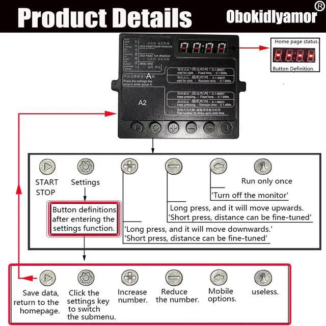 Alt view image 5 of 5 - Physical Click Auto Keyboard Clicker Mouse Jigglier;Auto Random Clicking Game Assist; Mouse Mover Auto clicking Tool (ABC)