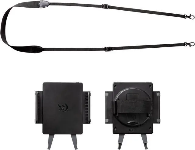 Alt view image 2 of 5 - Nite Ize Squeeze Universal Tablet Holder - Tablet Stand Holder for Desks & Tables - Tablet Holder Compatible with Apple iPads, Samsung tablets, and Microsoft tablets - Portable Tablet Holder & Lanyard