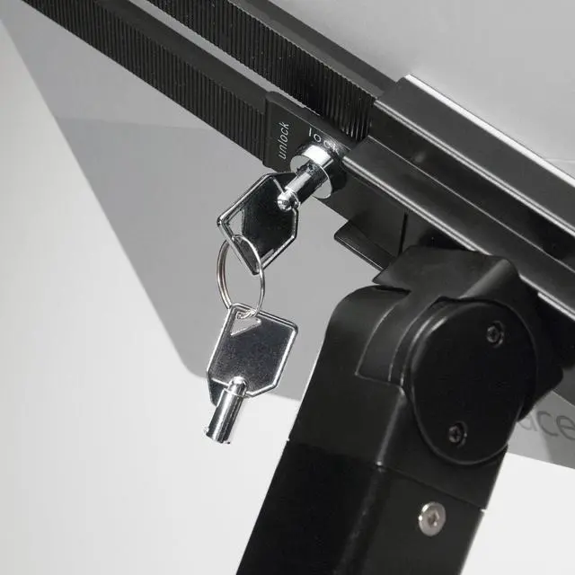 Alt view image 4 of 5 - Universal Dual Kiosk - CTA Universal Dual Security Kiosk with Locking Holder and Anti-Theft Cable for iPad 10th Gen 10.9" - iPad 7/8/9 Gen 10.2" - Surface Pro - Surface Go 3 & More - Black (PAD-UATPB)
