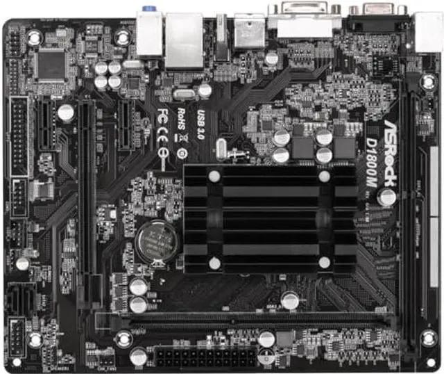 Alt view image 2 of 5 - ASRock Motherboard Micro ATX DDR3 1066 NA D1800M