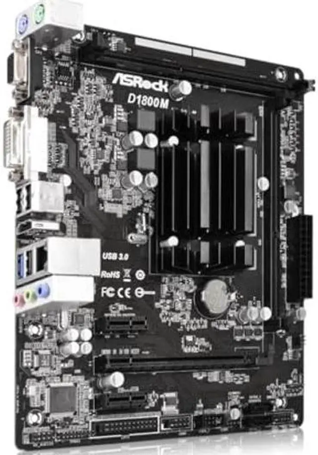 Alt view image 4 of 5 - ASRock Motherboard Micro ATX DDR3 1066 NA D1800M