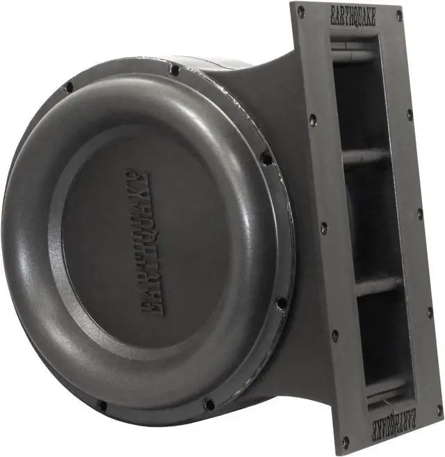 Alt view image 2 of 5 - EARTHQUAKE Sound PUMP-12 Dual 12-Inch Horn Loaded Passive Bass Radiator Module for Home and Car Subwoofer Enclosures