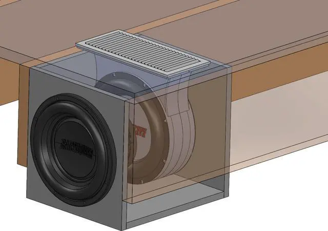 Alt view image 5 of 5 - EARTHQUAKE Sound PUMP-12 Dual 12-Inch Horn Loaded Passive Bass Radiator Module for Home and Car Subwoofer Enclosures