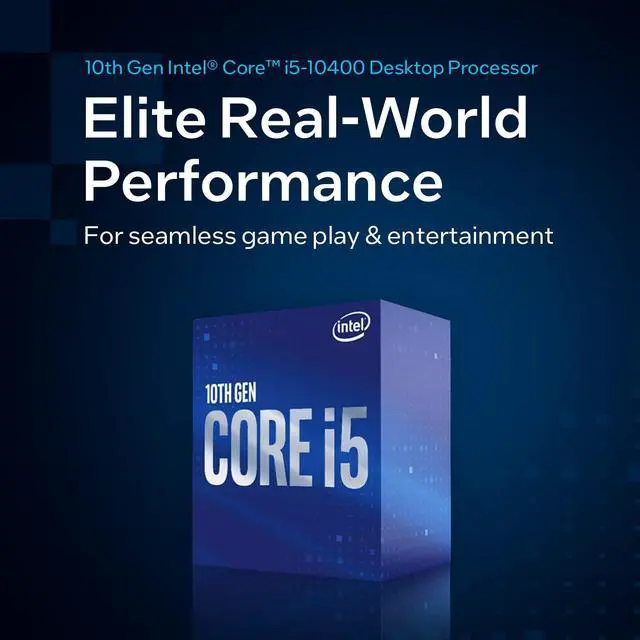Alt view image 2 of 5 - Intel Core i5-10400 Desktop Processor 6 Cores up to 4.3 GHz LGA1200 (Intel 400 Series Chipset) 65W, Model Number: BX8070110400