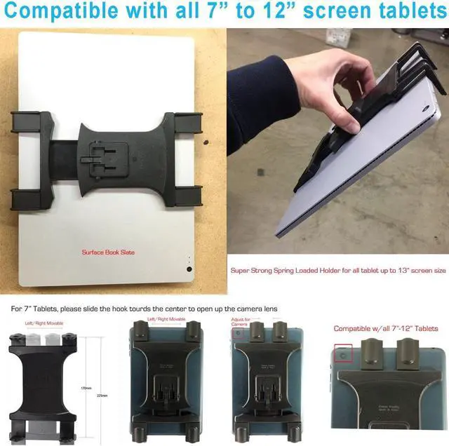 Alt view image 5 of 5 - ChargerCity Heavy Duty 4-Way Adjust Aluminum Alloy Pole/Bar Cymbal Mic Microphone Stand Podium Tablet Holder Clamp Mount for iPad Pro Air Mini Galaxy Tab Surface Book Pro Pixel