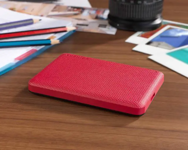 Alt view image 5 of 5 - Toshiba Canvio Advance 1TB Portable External Hard Drive USB 3.0, Red - HDTCA10XR3AA