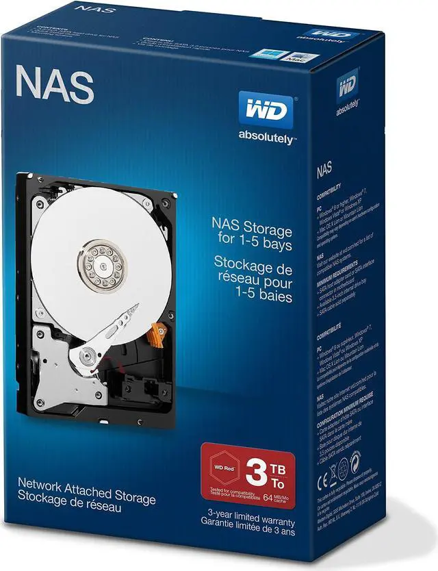 Alt view image 4 of 4 - WD 3 TB 3.5-Inch Network NAS WDBMMA0030HNC-NRSN