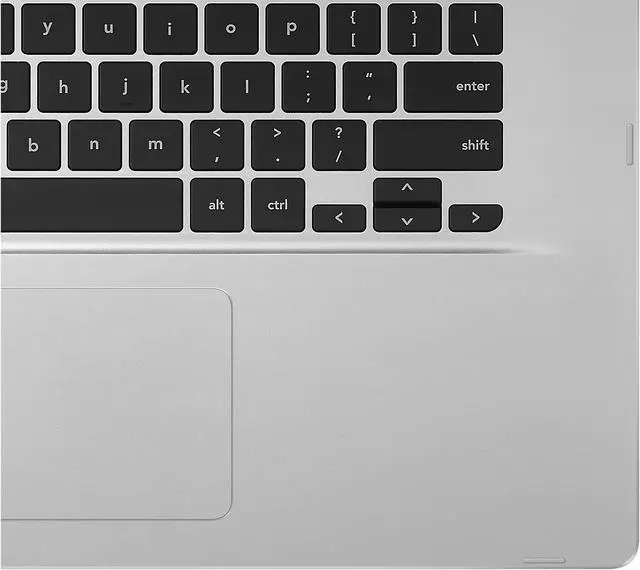 Alt view image 4 of 5 - ASUS Chromebook C523, 15.6" FHD NanoEdge-Display with 180 Degree-Hinge, Intel Celeron N3350-Processor, 4GB LPDDR4-RAM, 64GB Storage, Chrome OS, Silver, Laptop-Sleeve Protector, C523NA-IH44F