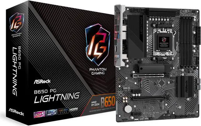 Main image of ASRock B650 PG Lightning AMD Ryzen 7000 Series Processors Motherboard