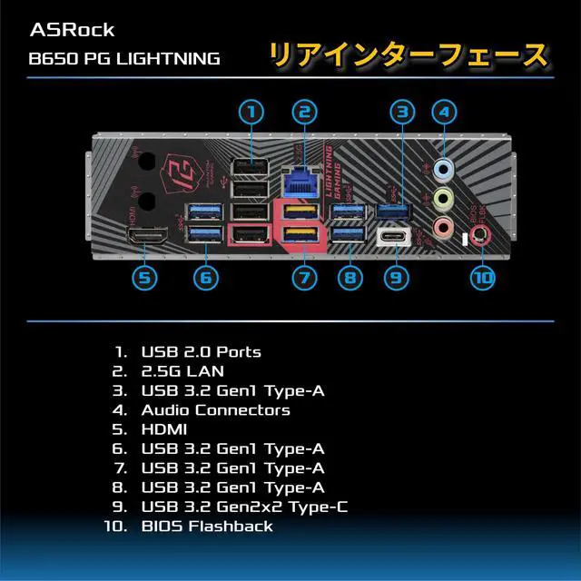 Alt view image 4 of 5 - ASRock B650 PG Lightning AMD Ryzen 7000 Series Processors Motherboard