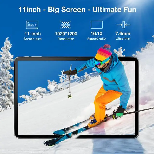 Alt view image 2 of 4 - DOOGEE T30S Android 14 Tablet 2.4K, 11 Inch Tablet 16GB RAM 256GB ROM, 8580mAh Battery, Octa Core Gaming Tablets with Dual SIM 4G, TUV Certified and 4 Hi-Res Audio Speakers, 5G WiFi Tablet, Blue