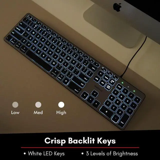 Alt view image 4 of 5 - Macally Backlit Keyboard and Mouse Combo, Enhance Your Workflow