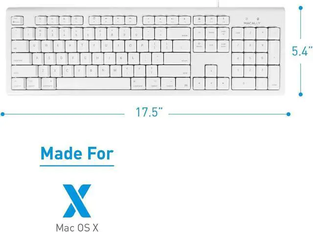 Alt view image 3 of 5 - Macally Wired Mac Keyboard and an Aluminum Ergonomic Laptop Stand, Apple Must Haves