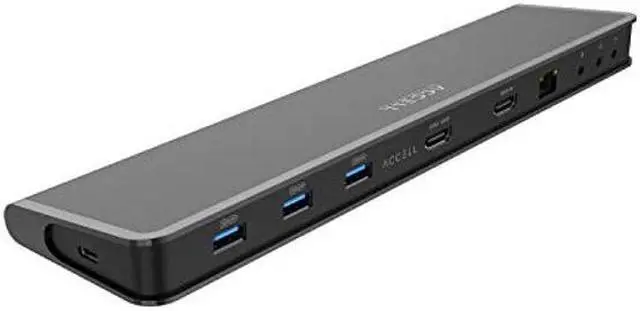 Alt view image 2 of 5 - Accell InstantView USB-C 4K Docking Station - 2 HDMI, 3x USB-A 3.1, Ethernet, Audio Ports Compatible with PC, macOS, Android, Chromebook, (K31G2-001B)