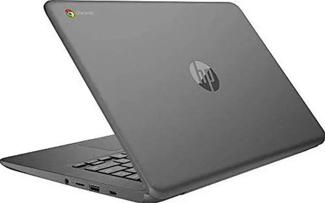 Alt view image 4 of 4 - HP 2019 14" HD Touchscreen Chromebook Laptop PC, Intel Celeron N3350 Processor, 4GB DDR4 RAM, 32GB eMMC, 802.11ac, Bluetooth, USB-C 3.1, No DVD, Chrome OS (Grey)